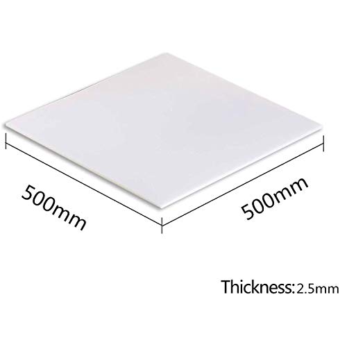 Leishent Silicone Rubber Sheet White High Temp(500Mmx500Mm),Thickness:2.5Mm #TOP1