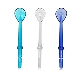 Tongue Scraper Attachment Replacement for Waterpik Water Flosser, Tongue Cleaner Tip 3 PCS - PDEEY