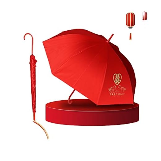 Best umbrella color for wedding ics Quenny Red Vintage Chinese Lace Umbrella