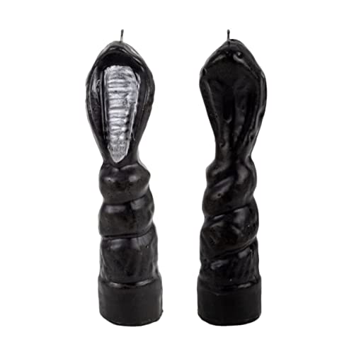Luz María - Black Cobra Shaped Candle