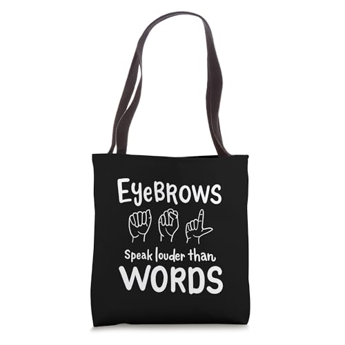 Bolso Tote con Diseño de Lengua de Señas para Profesor ASL miniatura 1
