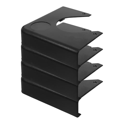 Accessoires d'angle de table de billard noir en résine 8,5cm de diamètre