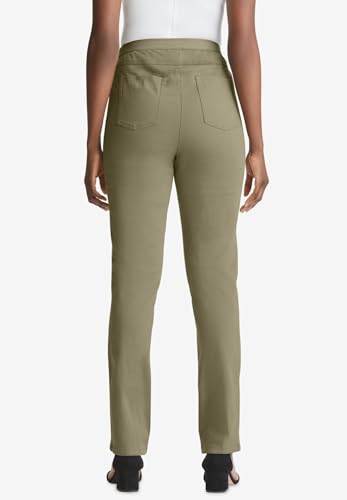 Jessica London Women's Plus Size Tall Stretch Denim Straight-Leg Jegging - 24 T, White2