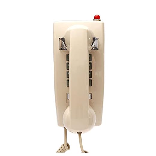 Retro Wall Phone with Volume Control, Vintage Wall Phone with Metal Bell, Telephones Landline with Extra Loud Ringer, Landline Phone with Big Indicator