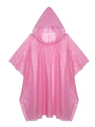 Disposable Ponchos for Girls Boys Emergency Rain Jacket Kids Waterproof Rain Coat Lightweight Rainwear3