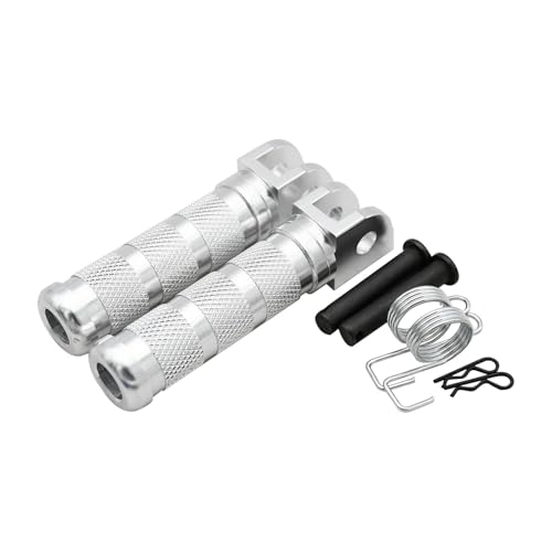 Repose-Pieds Moto pour Suzuki GSX-S750 GSX-S1000 et GSX250R Pédales de Rechange Moto Couleur Silver