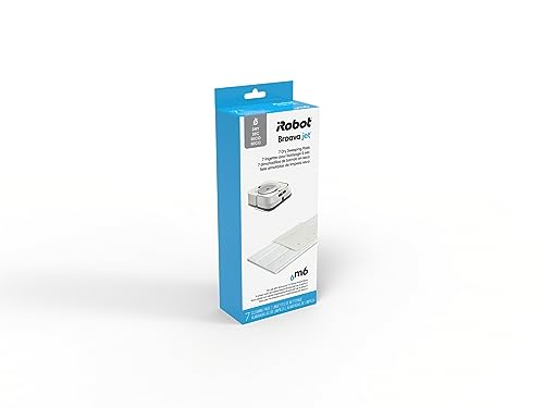 iRobot 7x Dry Cleaning Cloths, Disposable, Original Parts, Compatible with Braava Jet M Series, White