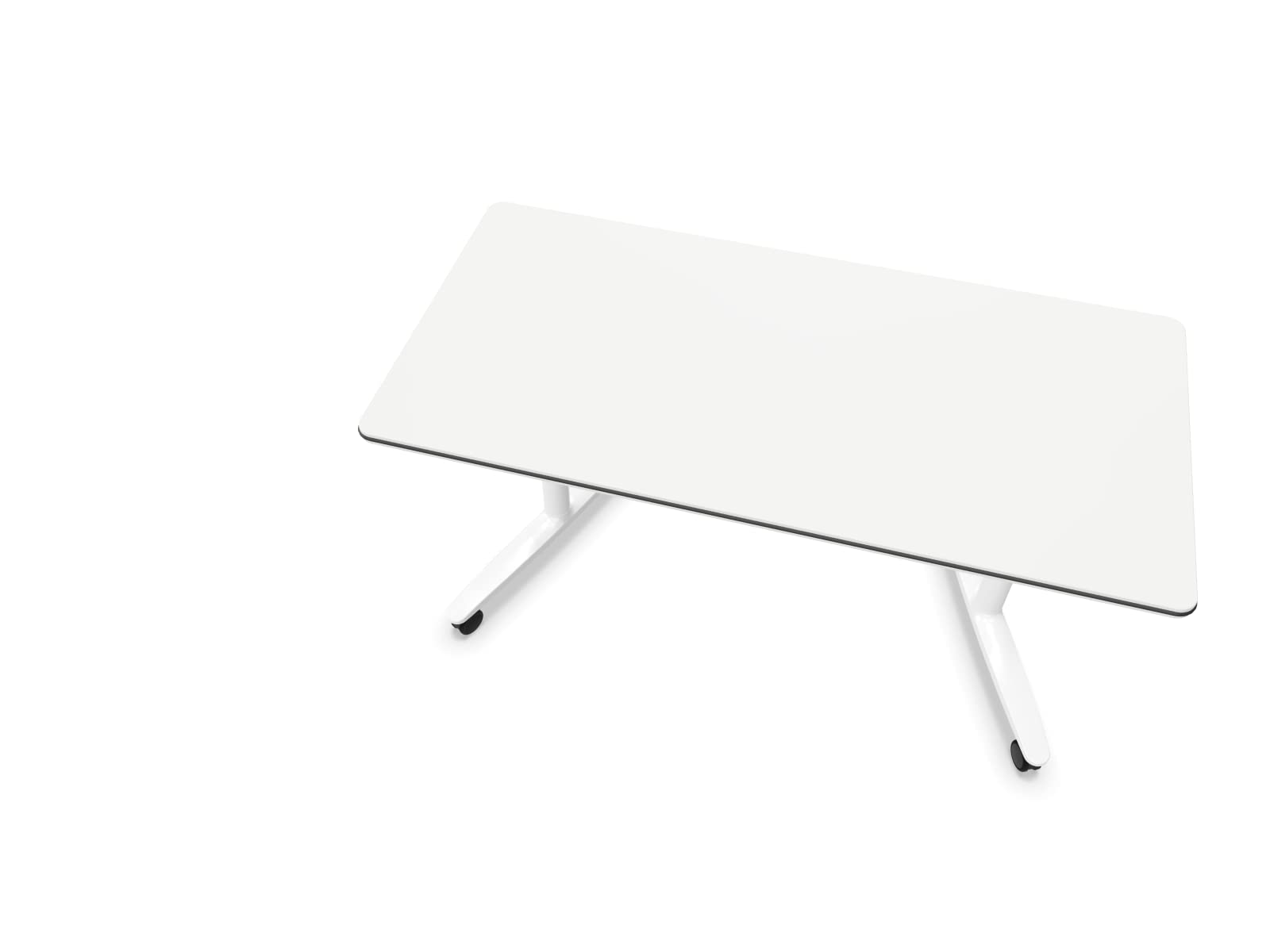Spacio Mesa de Oficina Abatible Actiu Talent 120x80cm con Ruedas Gama Top Estructura Blanca Mesa Profesional Plegable y transportable