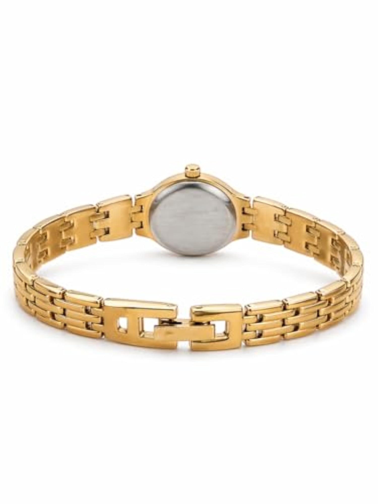 Women's 23K Gold Plated Bracelet Watch with Cherry Dial