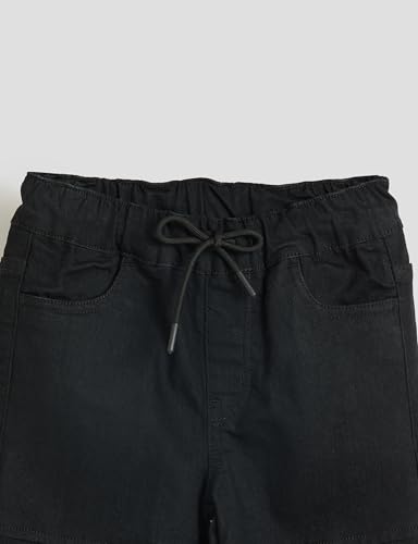 Image of Amazon Brand - Symbol Girls Cotton Rich Stretchable Jogger Jeans | Elasticated Waistband and Cuff | Casual Denim | Age 2-14 Years