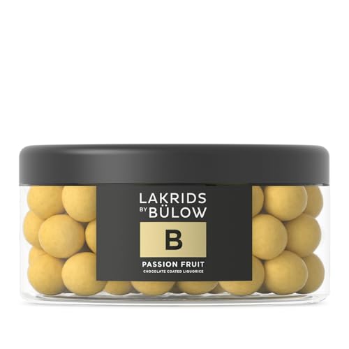 LAKRIDS BY BÜLOW - B - PASSION FRUIT - LARGE - Feinste Lakritze umhüllt von cremiger Schokolade
