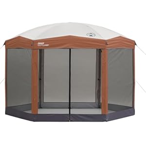 Coleman Back Home Screen Canopy Tent with Instant Setup, Outdoor Gazebo for Bug-Free Lounging, Shelter Fits Over Picnic Tables for Parties, Events, Tailgating, Picnics, & More