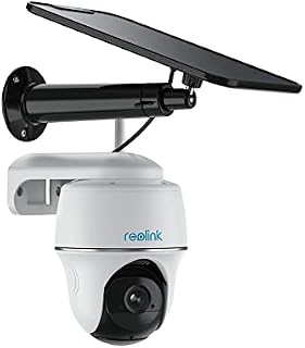 Reolink Security Camera Outdoor Wireless, Wifi Camera Argus PT 4MP + Solar Panel with 355°Pan & 140°Tilt, 2K Night Vision, Battery Operated Security Camera with Person/Vehicle Detection, Two-Way Audio