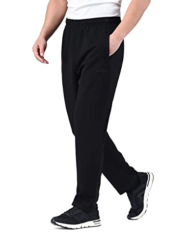 Zoulee New Men's Classic Drawstring-Waist Jogger Pants Sweatpants with Zipper Fly2