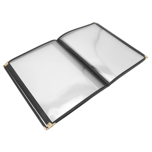 Couverture de menu transparente en PVC pour tables de brasserie et bistrot