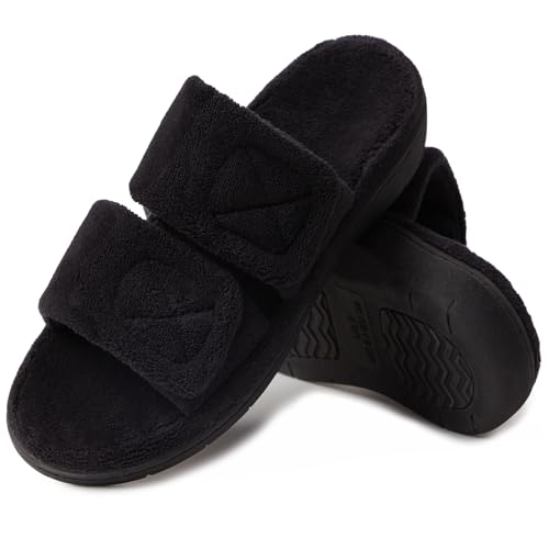 Magtoe Adjustable House Slippers for Women Arch Support Open Toe Indoor Slip on Slides Shoes with Memory Foam Indoor Use2