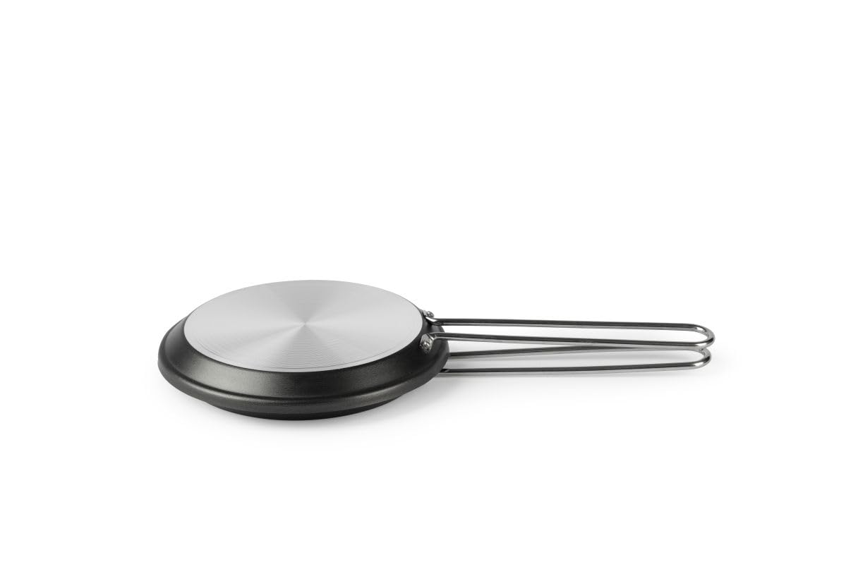 Excelsa Amica Girafrittata, Padella Antiaderente, 18 cm, Manico in Acciaio Inox, Grigio Metallizzato