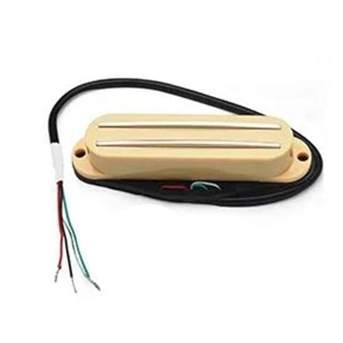 エレキギターピックアップセット カラー アルニコ 2 ハムバッカー ST シングル コイル サイズ ダブル レール ピックアップ 9K 4 伝導出力コイル スプリット アルニコ II ピックアップ(Yellow)