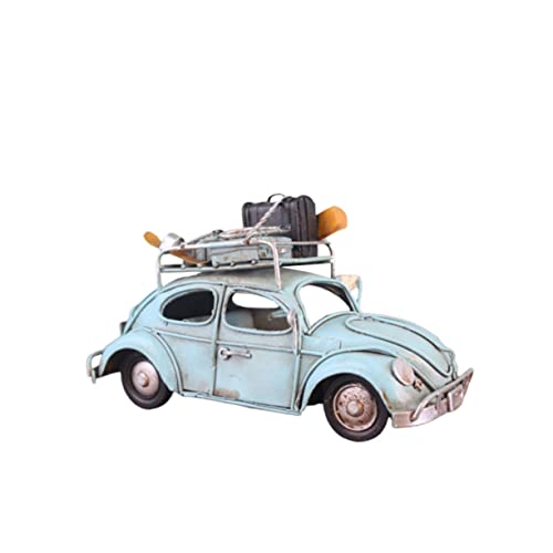 Voiture rétro en fer bleu ciel Gatuida pour décoration de bureau vintage élégante