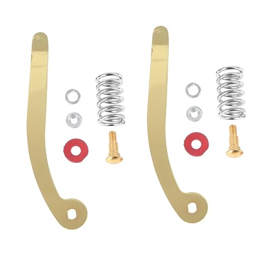 NULYLU 2pcs Tremolo Tailpiece Compatible Vibrato Bridge Tailpiece for Guitar Hand Crank Accessory Made of Durable Material Replacement for Old or Broken Parts