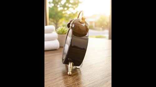 Image of BUQARO Dreamy Retro Metal Body Cute Small Mini Twin Bell Alarm Clock with Soft Raibo