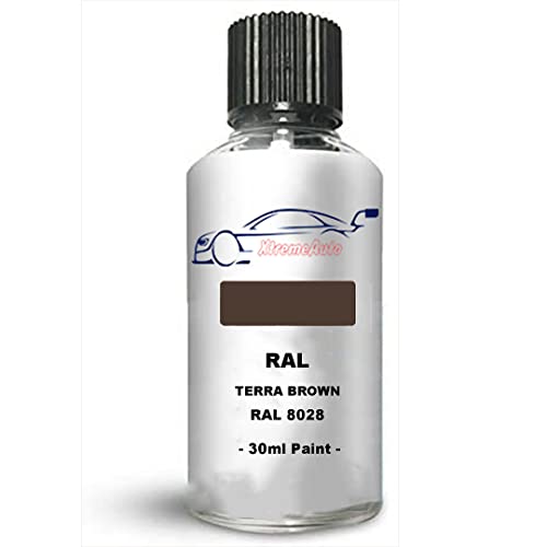 Xtremeauto Touch Up Paint Interior/Exterior RAL 8028 Terra brown Satin Finish Interior Scratch Repair: Wall, Cabinets, Trim, Molding, Furniture, Windows, Fascia