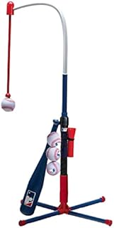 Franklin Sports Kids Teeball and Baseball Batting Tee - MLB 2-in-1 Grow-with-Me Tee - Adjustable Youth Hitting Tee - Perfect for Teeball and Baseball