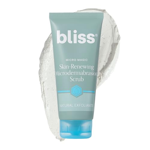 Bliss Micro Magic Skin-renewing Microdermabrasion Scrub | Smoothing Volcanic Pumice & Purifying Kaolin Clay | Refreshed Glow Straight-from-the-Spa | Tightens Pores & Brightens Skin | 3.4 fl oz