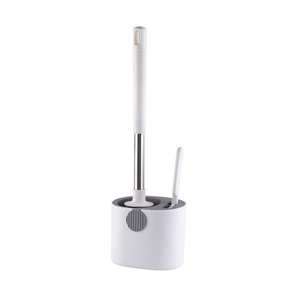 Brosse de toilette en silicone souple TPR pour un nettoyage d'angle efficace