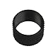 TWP High Strength Steel .50 Beowulf 49/64x20 Thread TPI Muzzle Thread Protector, Knurlled and Black Anodized