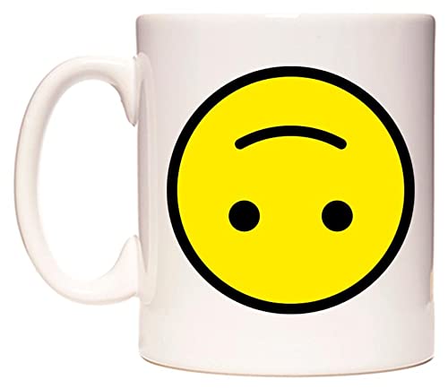 WeDoMugs Upside-Down Face Graphic Icon Ceramic 11oz Coffee Tea Gift Mug Cup