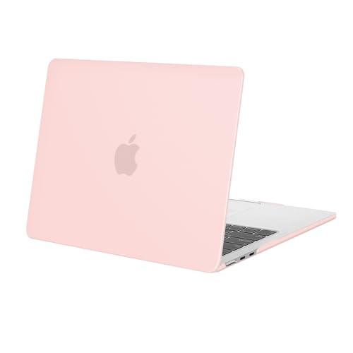 Image of MOSISO Compatible with MacBook Air 13 inch Case M5 2026 M4 2025 M3 M2 2024-2022 A3449 A3240 A3113 A2681, Scratches-Resistant Protective Hard Shell for MacBook Air 13.6 inch Case, Chalk Pink