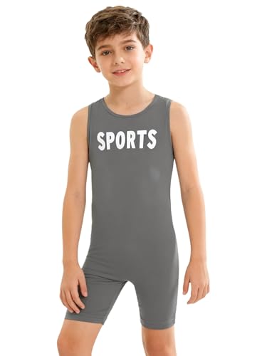 Raenseen Jungen Turnanzug Fleece Gymnastikanzug Thermo Body Overall Sport Jumpsuit Gymnastik Leotard Winteranzug Tanzanzug Grau 134-140 Raenseen Jungen Turnanzug Fleece Gymnastikanzug Thermo Body Overall Sport Jumpsuit Gymnastik Leotard Winteranzug Tanzanzug Grau 134-140