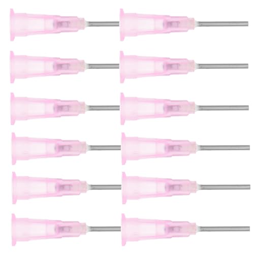 NUOBESTY - NUOBESTY 100Pcs 18G Industrial Precision Blunt Tip Dispensing Needles Stainless Steel Multi-Purpose Needles Set for Accurate Glue Filling and Refill in Manufacturing and Laboratory Use