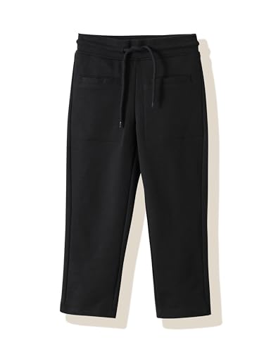 Image of Amazon Brand - Symbol Kids Girls Cotton Blend Straight Fit Track Pant