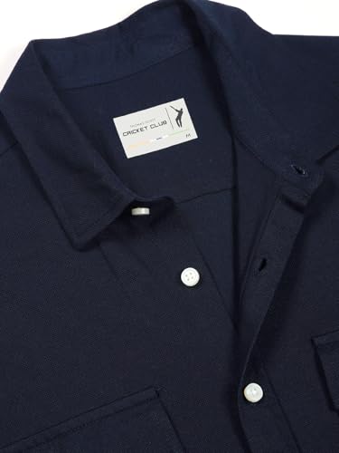 Image of Thomas Scott Men's | Solid | Half Sleeve | Regular Fit | Cotton Blend | Double Flap Pocket | Spread Collar | Casual Shirt