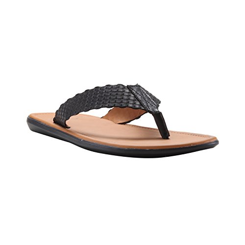 Franco Leone Men’s Black Sandals and Floaters – 7 UK/India (41 EU)