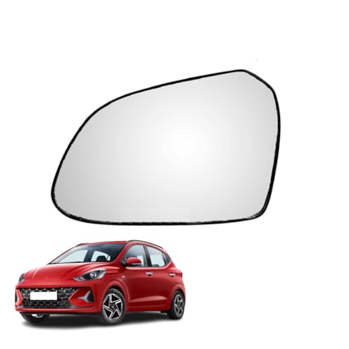 Image of KyloXtreme Grand I-10 Nios (2019-Present) Passenger Side (Left Side) Car Side Mirror Glass /Tukdi /Sub Mirror Plate