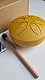Zungentrommel Tragbare Mini Trommel 3 Zoll 6 Töne Steel Tongue Drum, mit Schlägeln für Meditation Yoga Klangheilung Musik Geschenk für Kinder Percussion Instrument (Gold)
