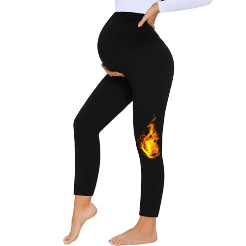 HIPOWER Thermo Schwangerschaftsleggings Damen High Waist Warme Umstandsleggings Umstandsmode Winter Maternity Leggings Für Schwangerschaft Yoga HIPOWER Thermo Schwangerschaftsleggings Damen High Waist Warme Umstandsleggings Umstandsmode Winter Maternity Leggings Für Schwangerschaft Yoga