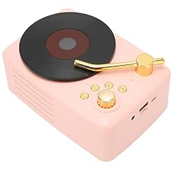 Haut-Parleur Bluetooth Stéréo USB Charge Retro Turntable Design Portable Mini Haut-Parleur sans Fil pour Home Party… - Les Beatles, Paul McCartney, John Lennon, RIngo Starr, George Harrison Haut-Parleur Bluetooth Stéréo USB Charge Retro Turntable Design Portable Mini Haut-Parleur sans Fil pour Home Party… – Image 2