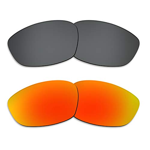 Image of 12MM Glare Proof Replacement Lenses for Oakley Straight Jacket 2007 Sunglass Polarized Pack of 2