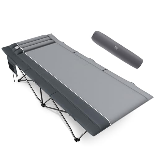 Timber Ridge Extra Wide Heavy Duty Camping Cot for Adult, Easy Set Up Oversized Sleeping Cot with...