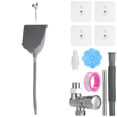 Urinal de pared, inodoro para orinar, con kit completo de descarga miniatura 5