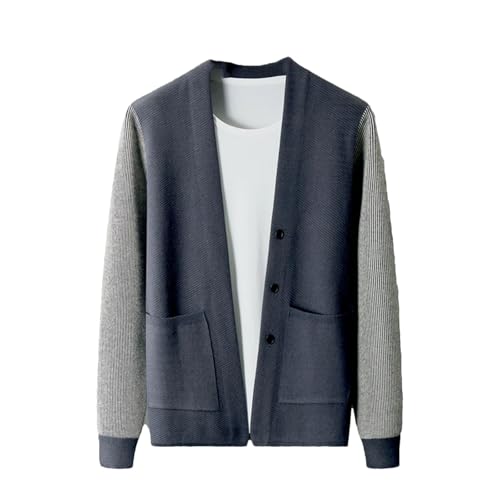 Men's Loose Buttons Down Cable Knit Cardigan Sweater Cable Knit V Neck Button Up Sweaters