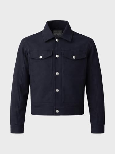 Image of The Indian Garage Co Men Regular Fit Long Sleeves Cutaway Collar Solid Jacket