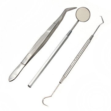 Generic Stainless Steel Dental Instruments Mouth Mirror Probe Plier Kit-picture-27