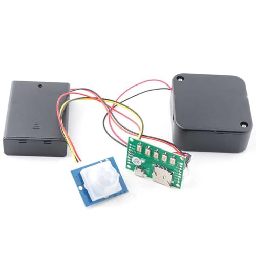 Bloepum DIY MP3 Music Voice Playback Kit with PIR Sensor Sound Recording Module USB Download Support TF Card