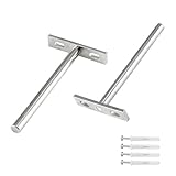 棚受け ブラケット 2個セット 金具 70mm×100mm 隠し フローティング差し込みタイプ （ネジ付きです）