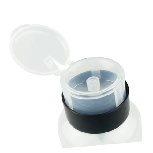 DECORNIJIA ロック可能なネイルリムーバーディスペンサー 押し込み式プラスチック容器 爪に優しい除光液対応 持ち運びに便利な化粧品詰め替え